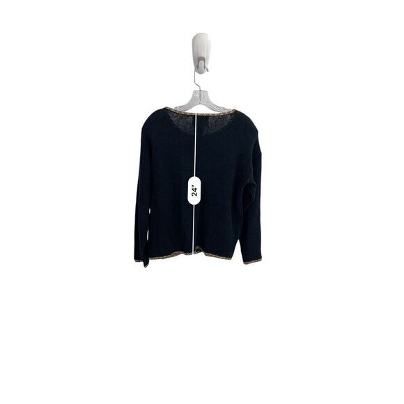 Heirloom Collectibles Floral Embroidered Pearl Black Button Up Women Size M - Picture 11 of 16